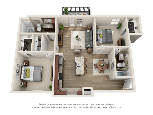 Cochera en apartamento de 2 habitaciones - The Gables at Veterans