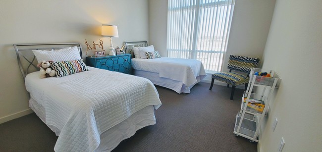 over-sized second bedroom
