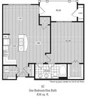 Dalian 151 - A2 - 1 Beds - 1 Baths - 834 Sq. ft.