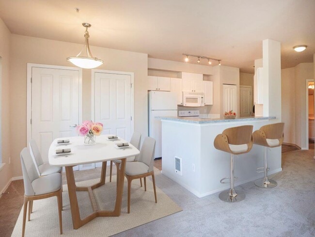 2 bedroom kitchen & dining area at Metropolitan Place Apartments
