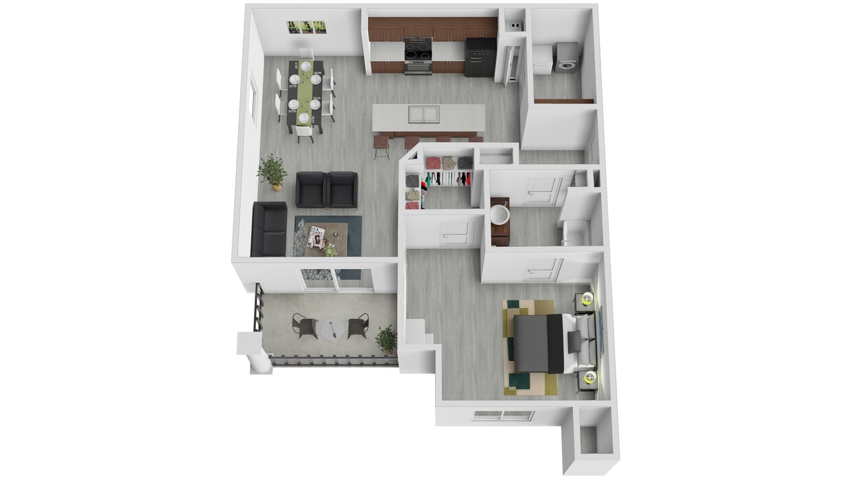 Floor Plan - 1 Bedroom