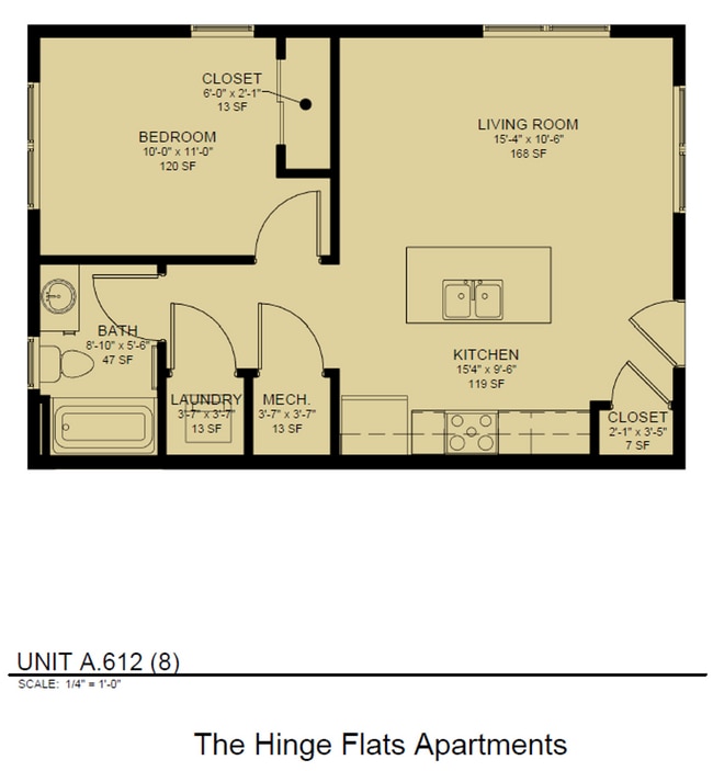 Photo - New 1 Bedroom 1 Bathroom Ground Floor Corner Unit in Ralston Unidad 2C -  110 A612
