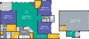 Flora - 3 Bedroom 2 Bathroom Floor plan