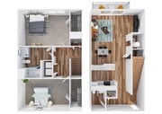 2 Bedroom | 1.5 Bath | 960 SF