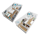 C1: 3X2 1100 sqft