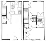 2BR/1.5BA Townhome