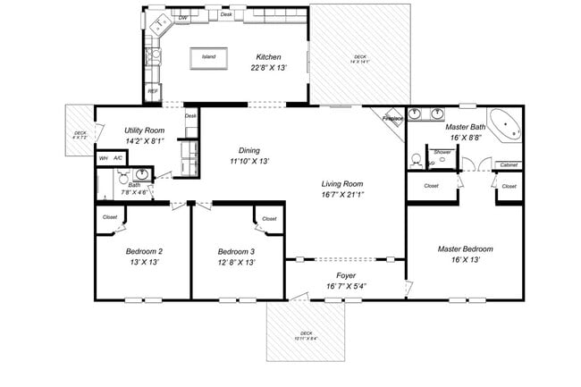 Photo - For Rent: Large 3BR, 2BA