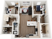 Signature at Varsity B1 2 Bedroom Floor Plan