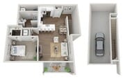 Floor Plan 1L | Seasons at River View | Apartments in Pleasant Prairie, WI