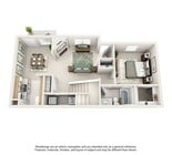 3 Bedroom | 2 Bath | 1176 SF | First Floor