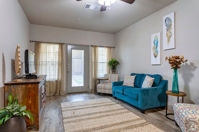 1BR,1BA - 740SF B-Style - Living Area - Remi Apartment Homes