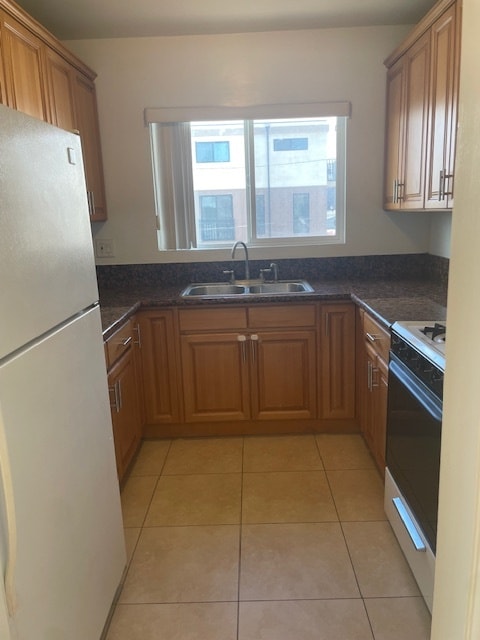 Kitchen with dishwasher and refrigerator - 5462 Barton Ave Unit 6