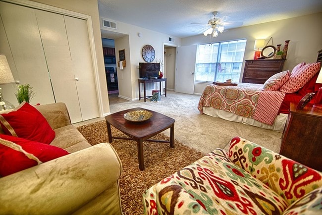 Cozy Studio Apartments Feature spacious bathrooms and closets