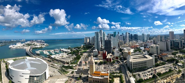 This will be your view from Balcony and Apt - 888 Biscayne Blvd Condominio Unidad 4201