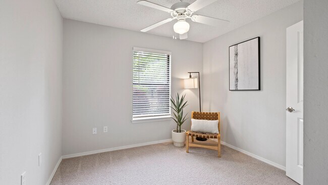 Unwind in style in our bedrooms complete with plush carpeting and multi-speed ceiling fans, creating the perfect haven for relaxation.