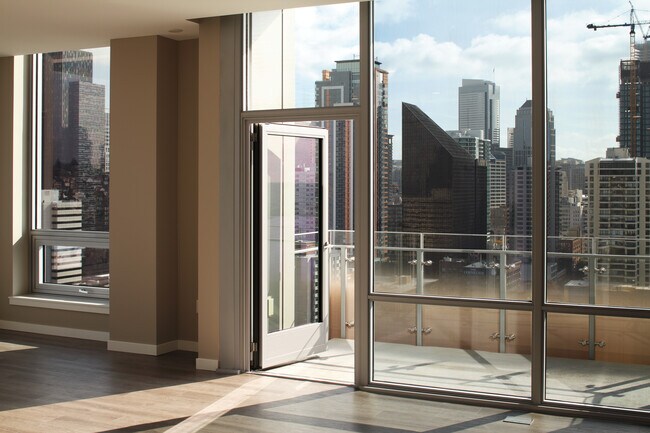 Signature Collection penthouse with balcony.