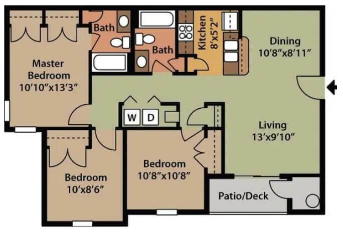 3 bed - 3 bedroom