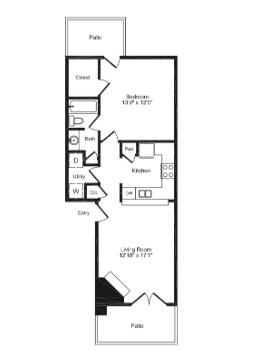 Floor Plan - 2x2 J