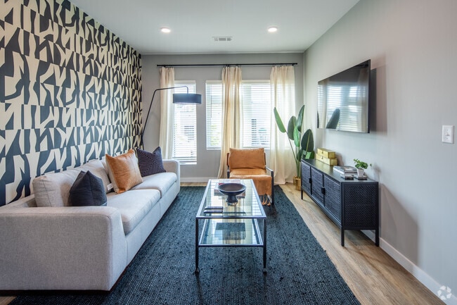1BR, 1BA - Model - 668SF - Living Room