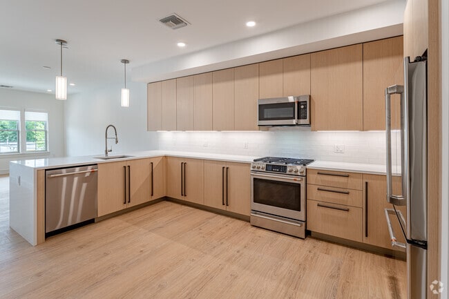 1HAB, 1BA + sala de estar - 864 pies cuadrados - Cocina - The 545