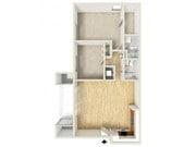 Two bedroom floor plan