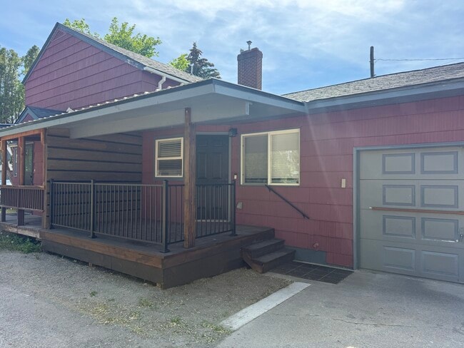 Front door entry and deck
