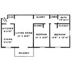 2BR/1BA