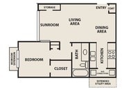 Creekwood Apartment Homes - A2 - 1 Beds - 1 Baths - 705 Sq. ft.