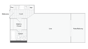 Fayette Studio Floorplan