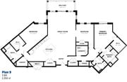 3BR, 3.5BA - 2350SF - Floorplan 9