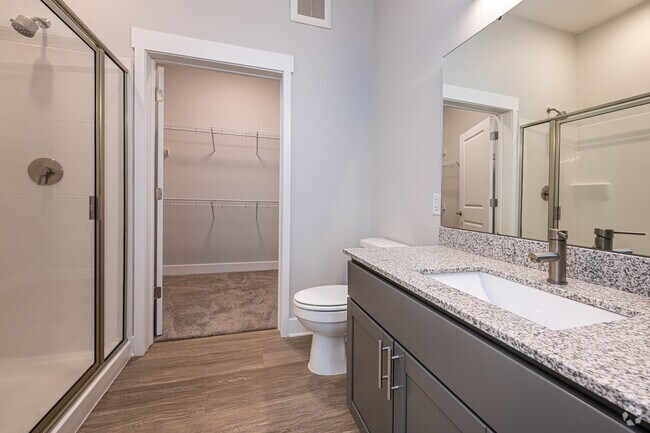 2BR, 2BA - 1,170SF - Primary Bathroom