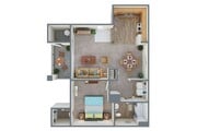 Plano de planta de Vitality en Esteban Park