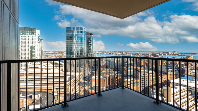 Balcony - The Towers at Longfellow Apartments