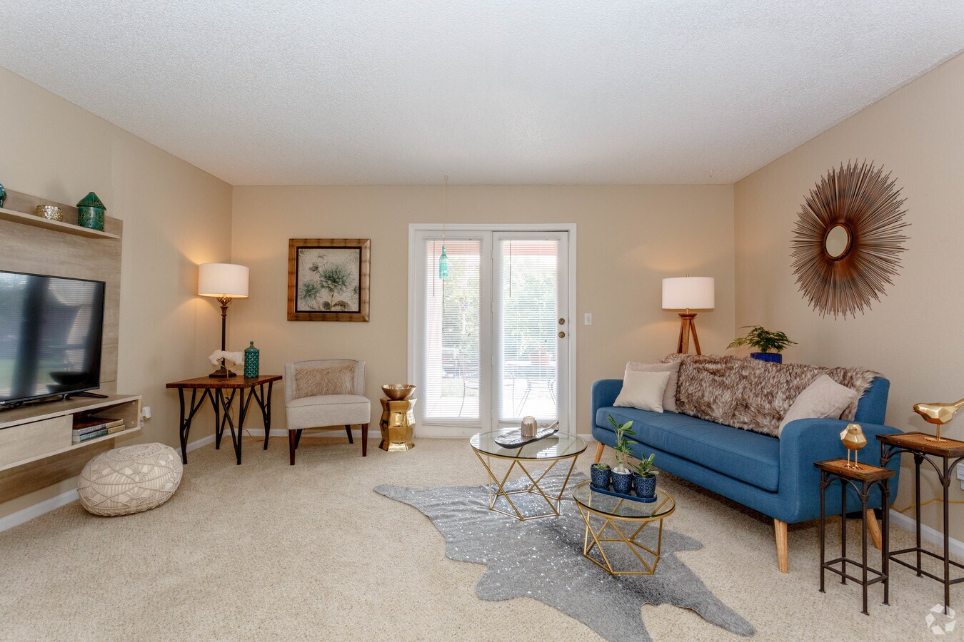 Vail Living Room - Bicycle Club Apartments