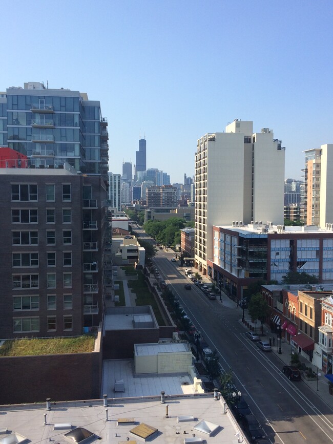 South facing view from both bedrooms, living room, and balcony - 1309 N Wells St Condo Unit 1104