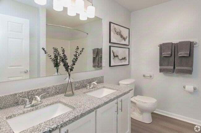 Double Sinks with Granite Countertops