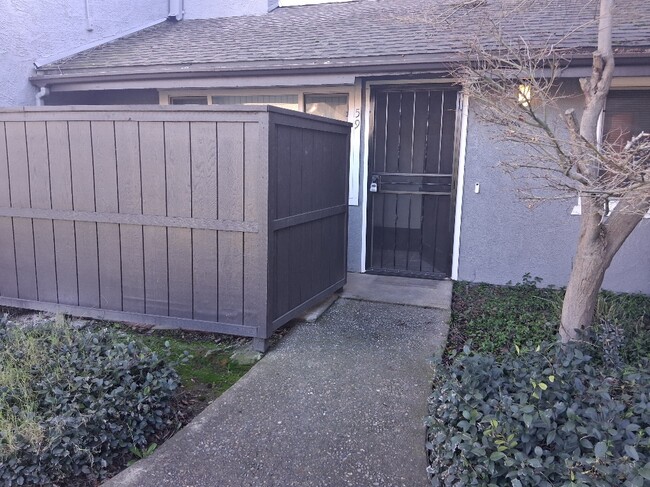 front door & private patio