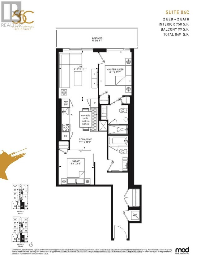 Photo - 55 Charles St E Unité 3704