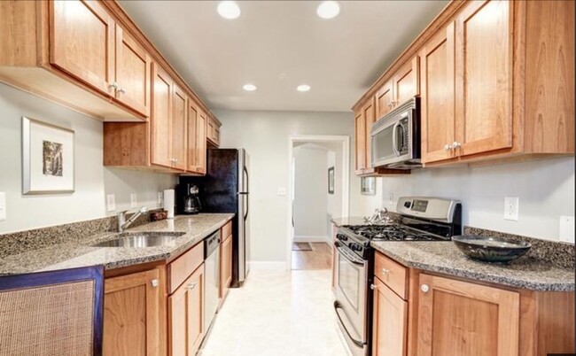 kitchen looking into living room - 402 Commonwealth Ave Condo Unit 205