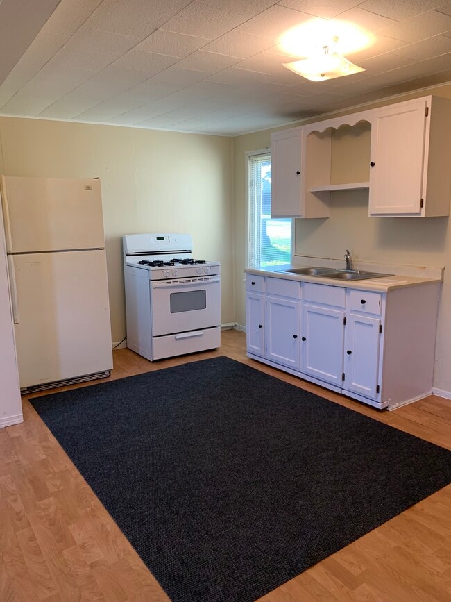 Kitchen with gas stove