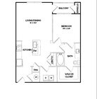 A3 | 1 bed 1 bath | 787 sq ft