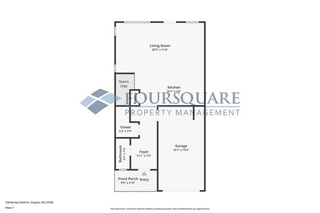 Stylish End-Unit Townhome with Patio & One Car Garage  – Crescent Mills, Clayton