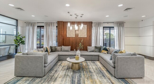 The clubhouse gives you a second living room, sized for a whole group.