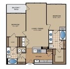 2 bedroom, 2 bath