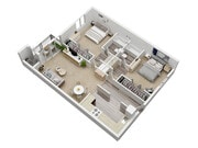 Discovery - 2 Bed 2 Bath - 960 Sq. Ft.