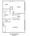 1BR/1BA