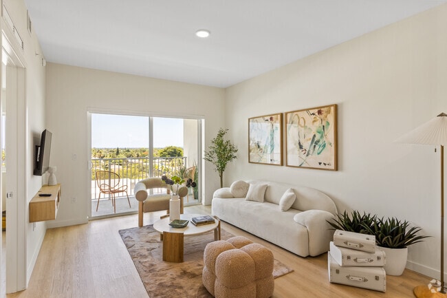 1BR, 1BA - 720SF - Living Room - Deco Green Apartments