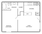 1BR/1BA