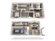 Explore this elegant multi-level home layout, designed to maximize space and comfort.