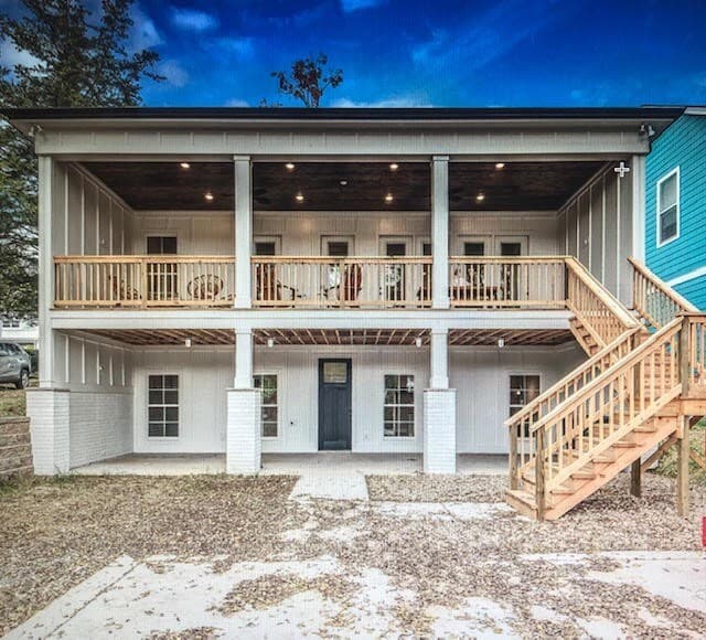 Black fence/gate installed between lower unit and backyard - 1022 Sharpe Ave Unit 1022